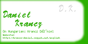 daniel krancz business card